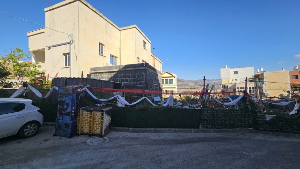 New building on top of an old one - visit in Ghajar