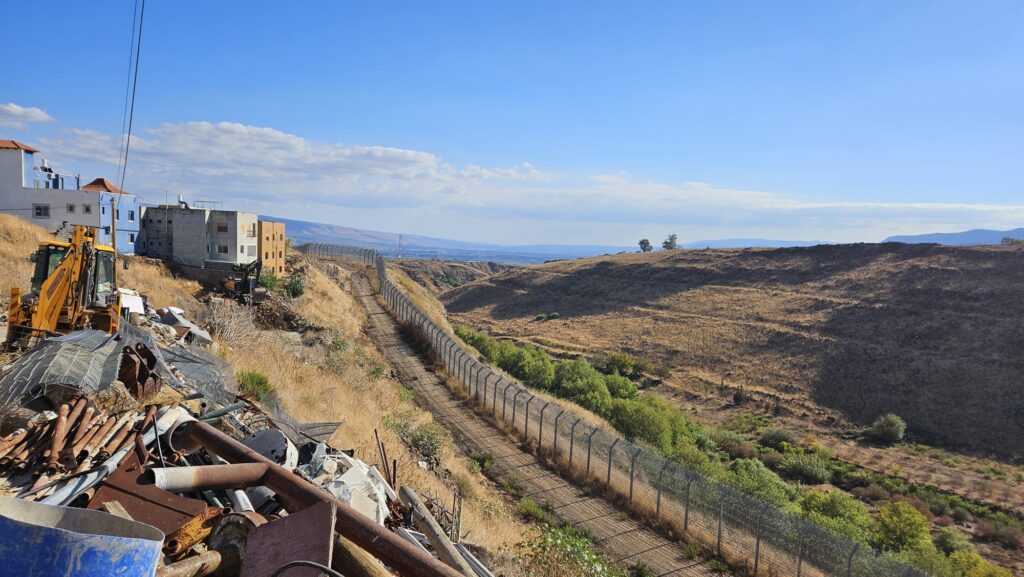 A look on the Hasbani on the south part of Village - looking south - visit in Ghajar