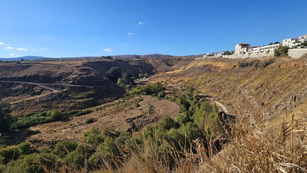 Another angle looking north on the Hasbani stream - visit in Ghajar
