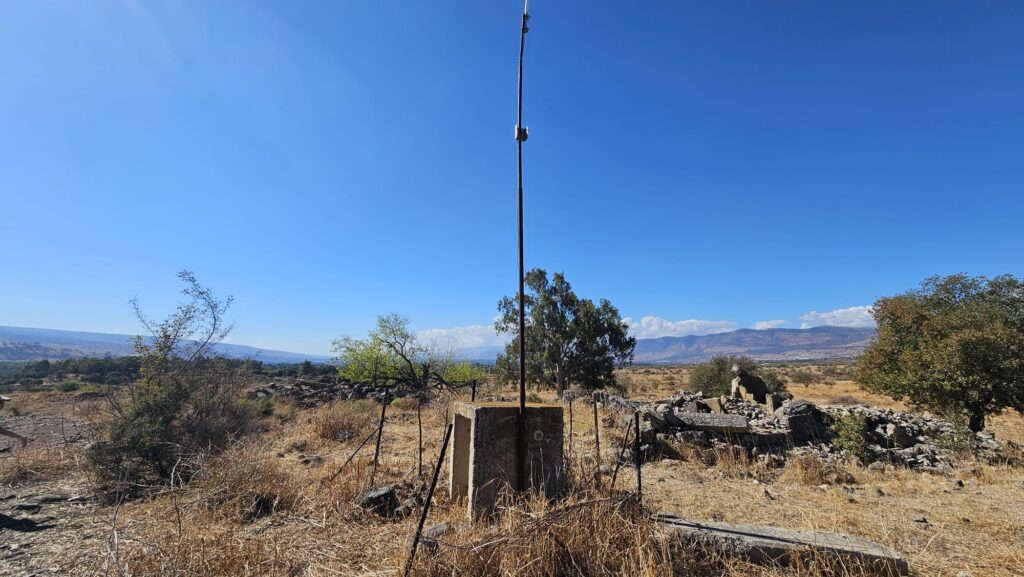 Some antenna left on top of the hill