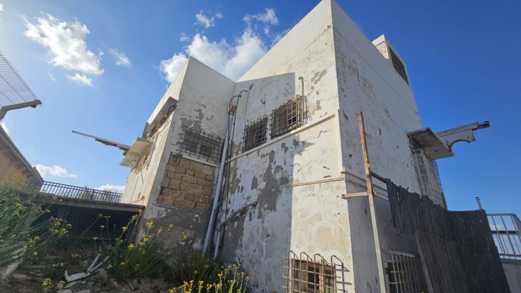 The back of the house