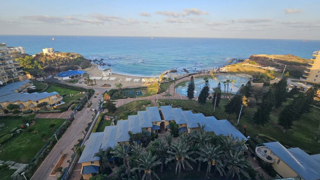 A view over the by from the hotel above it - Olga & Yehoshua Hankin