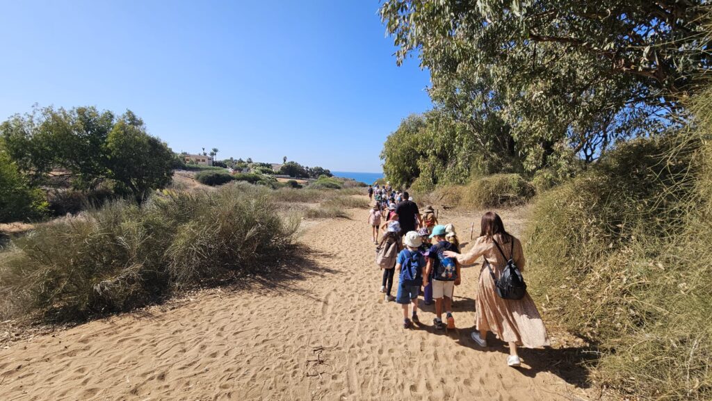 2nd class  yearly school hike - Hof HaSharon National Park