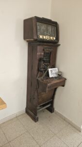 An old telephone exchange in the visitor center - Mizpe Revivim