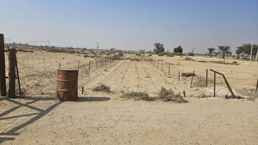 And the barbed wire fortification around the wire  - Mizpe Revivim