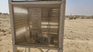 The Meteorological Station - The meteorological station was established at the same time as the Revivim outpost, in 1943. It provided for the first time accurate information about precipitation levels, the rate of evaporation, the strength of the winds on wet and dry days, and the daytime and nighttime temperatures. The data collected formed the basis for the development of agriculture suited to the region's conditions.