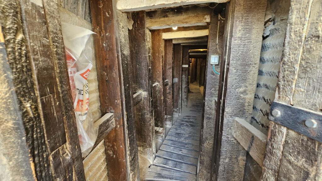 Inside the small cave