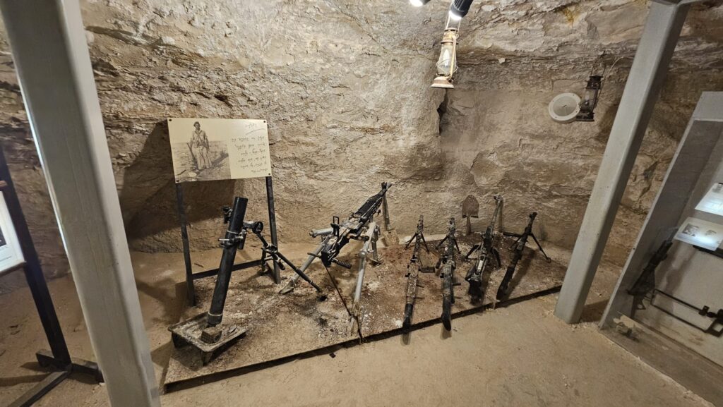 Inside the small cave