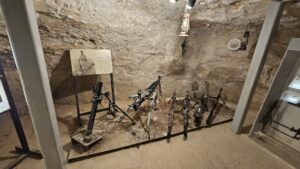 Inside the small cave