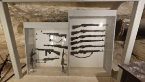 Inside the small cave