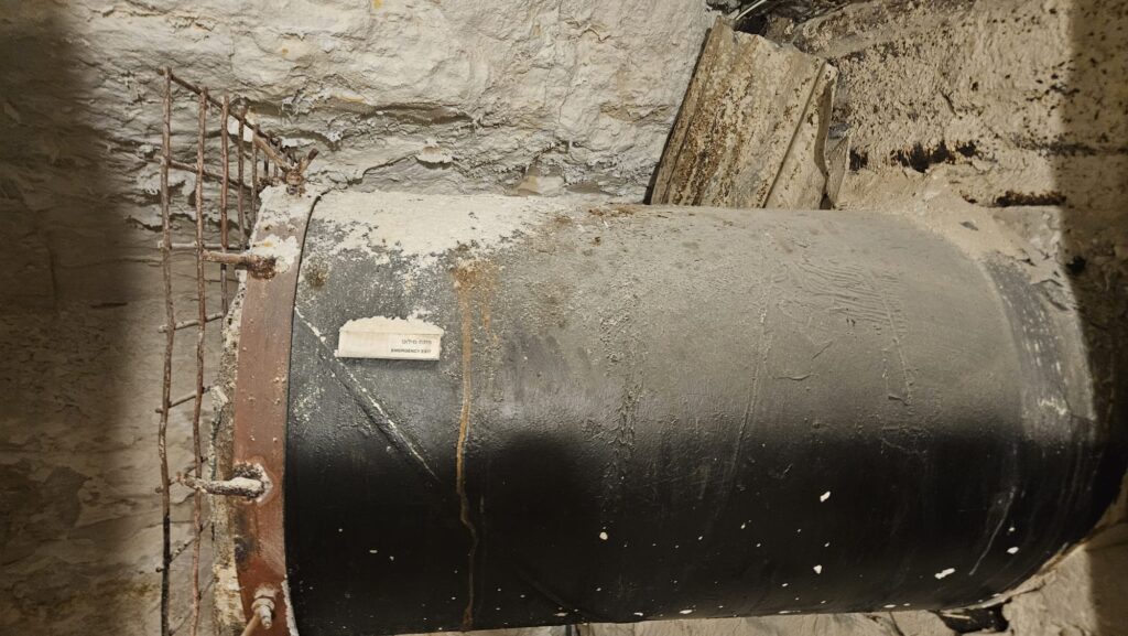 Inside the small cave