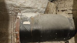 Inside the small cave