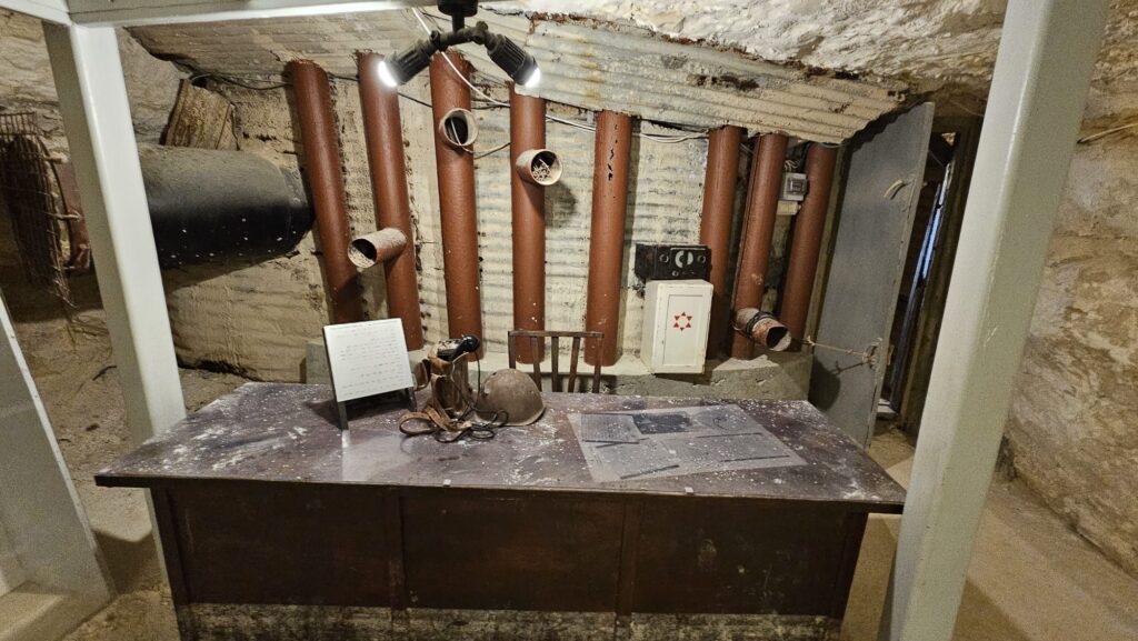 Inside the small cave