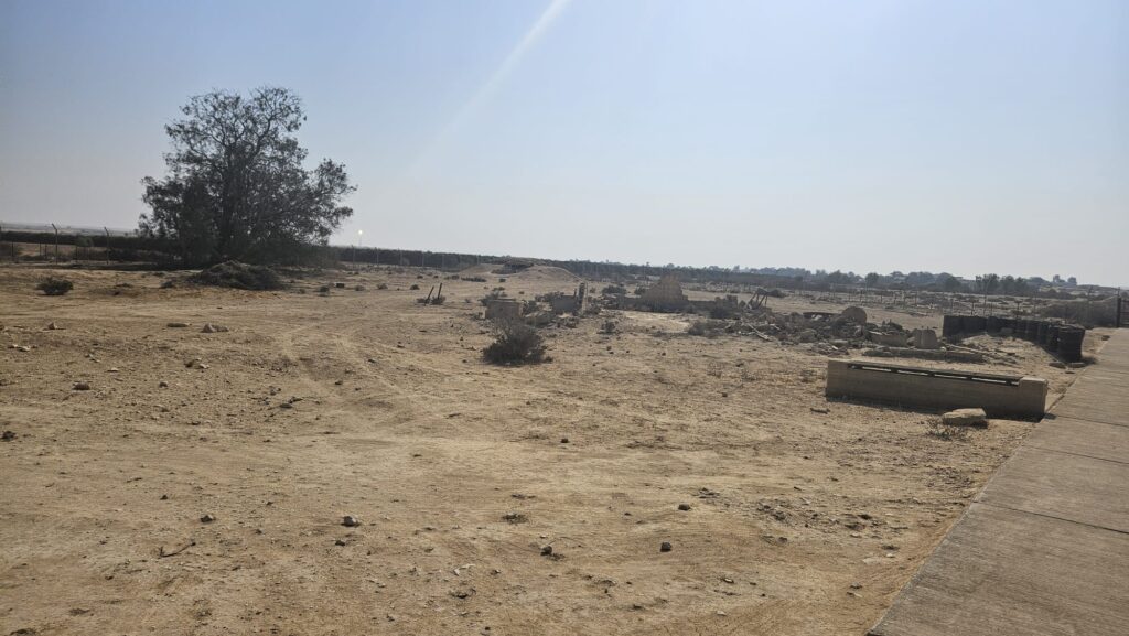 The bright dot near the tree? This is Ashalim Solar Thermal Power Station