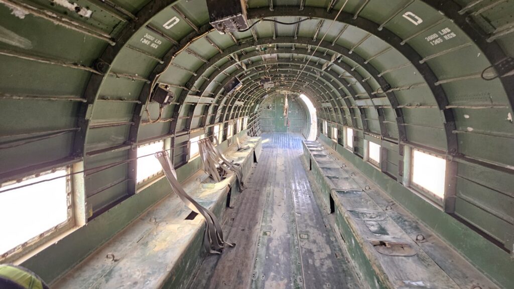 DAKOTA DC 3 - The twin engine supply plane was made by the Douglas Aircraft Company. During the war of independence, when access to the Negev was cut off by the Egyptian army which controlled the Ashkelon - Faluja line, the plane was used to fly in troops, evacuate the wounded and to bring in supplies. The plane was flown by foreign volunteers Michael Weimers, a member of Revivim, suggested building a landing strip for the Dakotas in the area east of the settlement. When the planes landed, the air strip was marked by burning paraffin soaked rags in tin cans (Goznikim). The loading and offloading was risky and had to be done quickly because the Egyptian army controlled the surrounding hills. The wounded received first aid in the field hospital at the cave, and were then air lifted out to hospitals across the country.