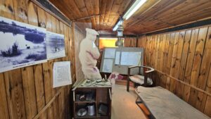 Kublanov's hut - Dov Kublanov was a Halutz (pioneer) and a member of the "Work Brigades". He worked as a engineer in the Water Department of the Jewish Agency and was instrumental in draining the Kabara swamps (Ma'agan Michael) In the years 1944-1947 he planned and oversaw the construction of a floodwater catchment system at Revivim. The work was carried out by Revivim members, alongside workers from "Solel Boneh". From 1944 to 1945 Kublanov lived in this hut away from his family who remained in far off Pardes Hanna.