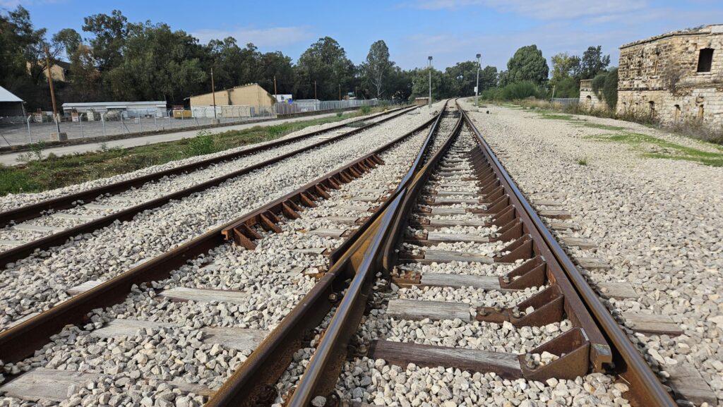 The railway track frog point - Wadi Sarar