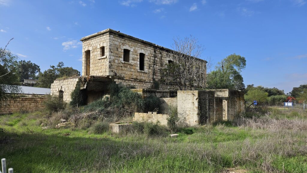 The station building north east corner (you can see the well)