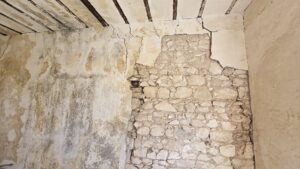 And this is how the walls were built - large stones with almost no cement in between.