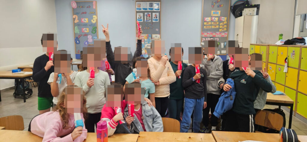 The kids are happy be back in school this morning. - Not so fast