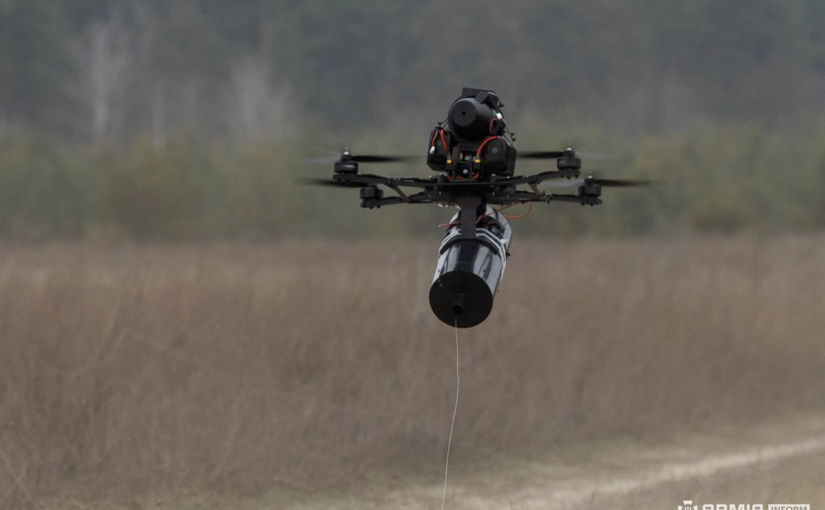 Fiber optic drones