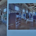 The building before and during renovation