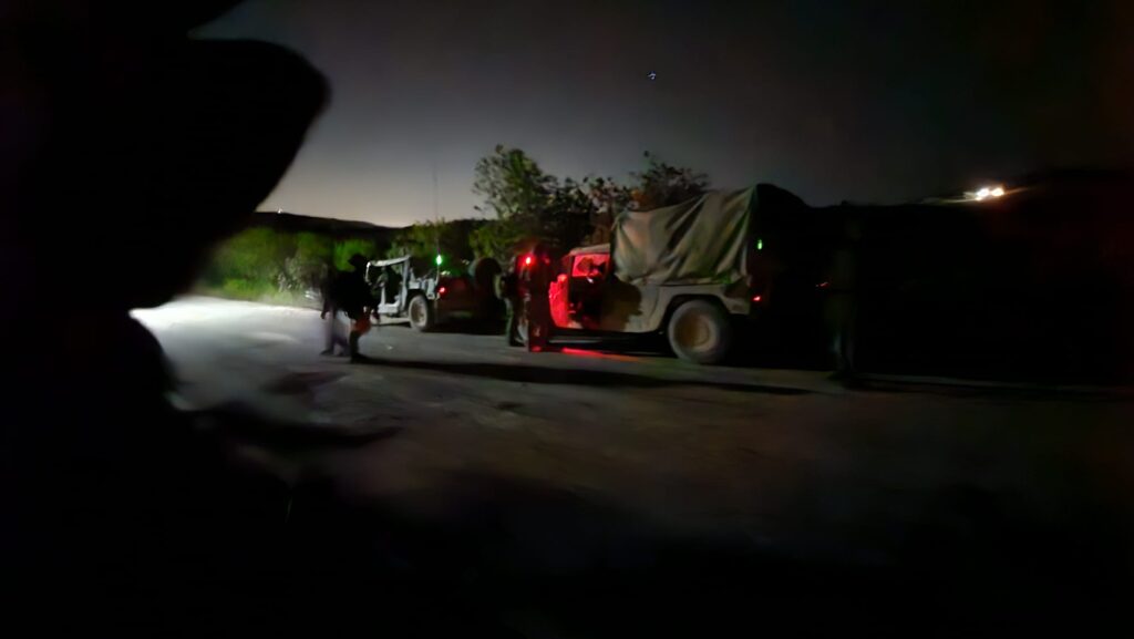 Our ride home (not really home, but house in defense) - Back to work at night