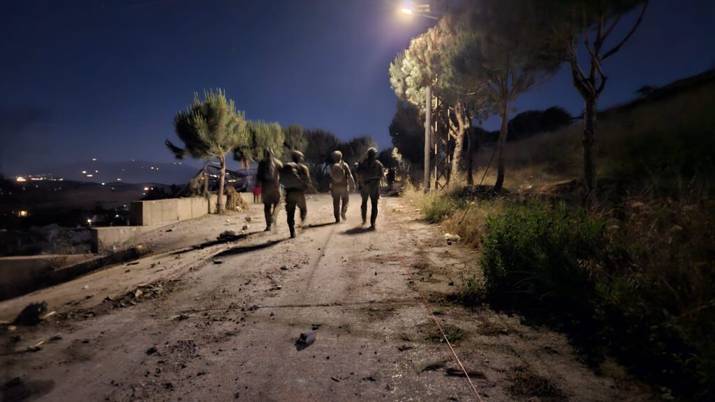Night patrol (it is actually a retreat from home about to be demolished)