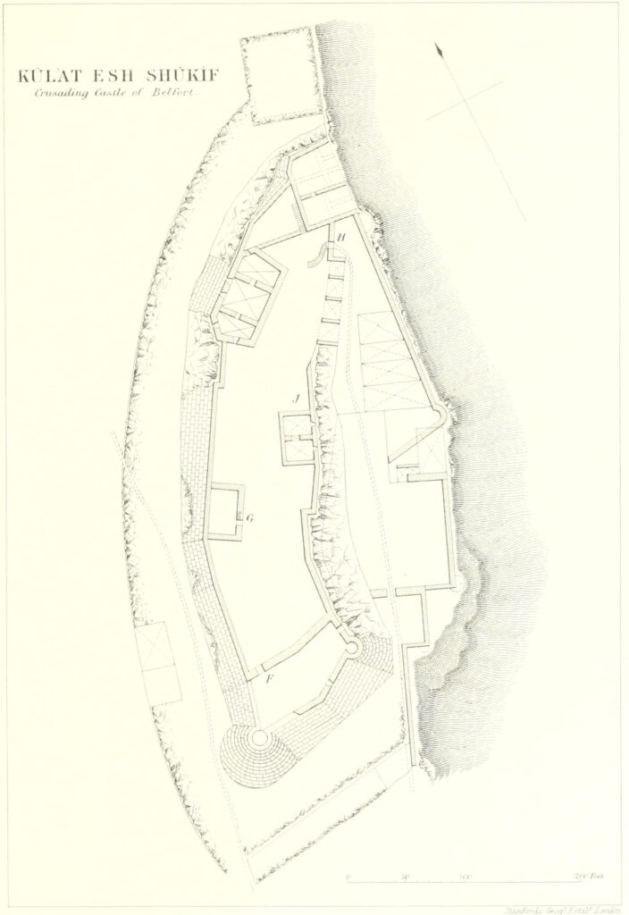 The castle in the 1871–77 PEF Survey of Palestine (Source: Wikipedia.org)
