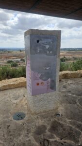The Byzantine period stone under a shed