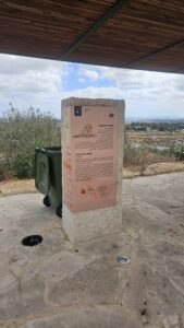 The Byzantine period stone and the view