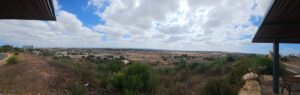 The Byzantine period stone and the view