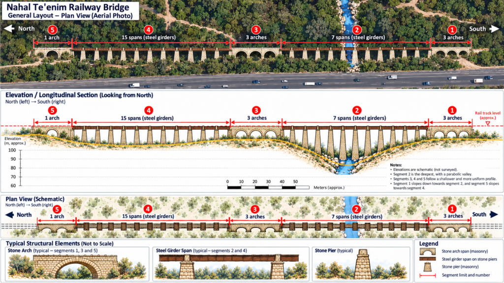 Nahal Te'enim Bridge Infographic (by ChatGPT)