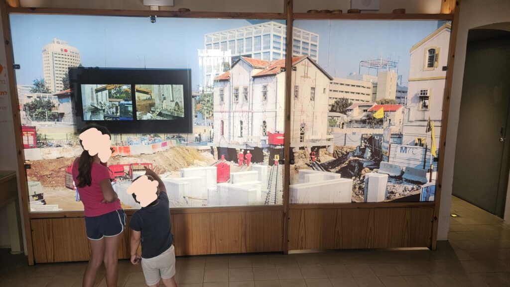The basement floor of the museum tells the story of the preservation of the Templer buildings in Sarona