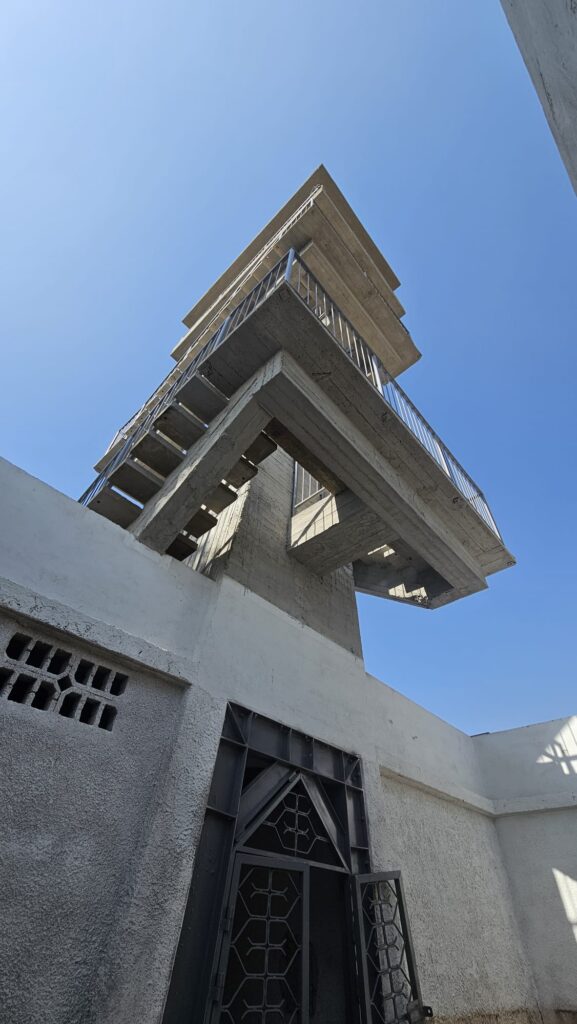 he Ofer Observation tower from within