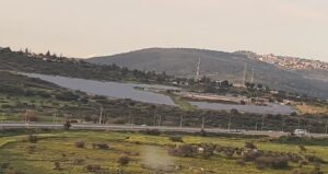 On an agricultural land near Kadarim - solar panels