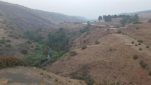 Looking south, maybe you can see the Kinneret