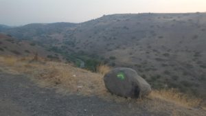 This trail mark is of the Golani trail