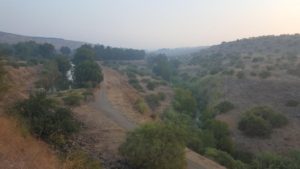 You can see both the tunnel for the hydroelectric power plant and the creek were the Jordan river flows.